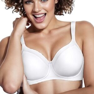 Playtex Women Secrets Wirefree Shapes Bra White 40C Shaping Balconette NWT
